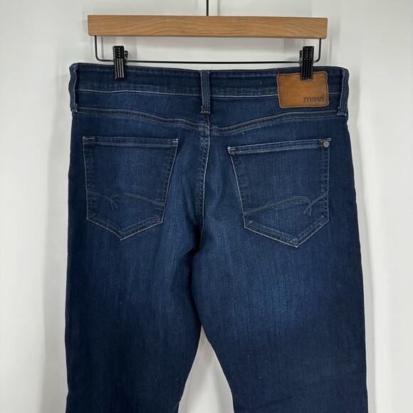 Mavi Matt Relaxed Straight Jeans 30 x 30‎ Stretch Dark Wash - Picture 8 of 14